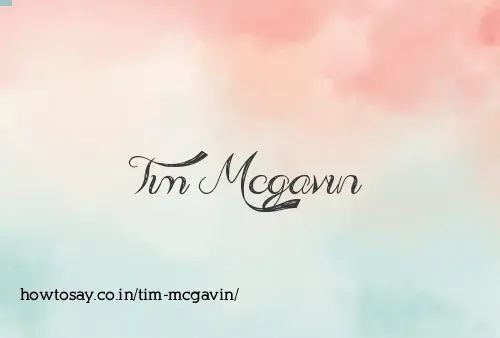Tim Mcgavin