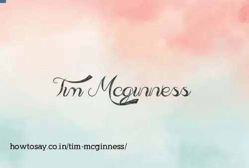 Tim Mcginness