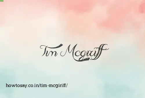 Tim Mcgiriff