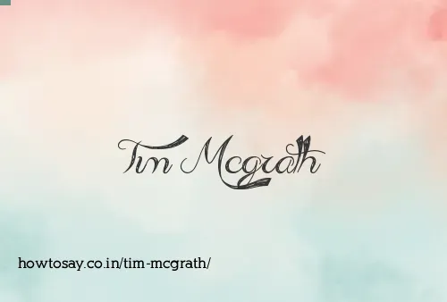 Tim Mcgrath