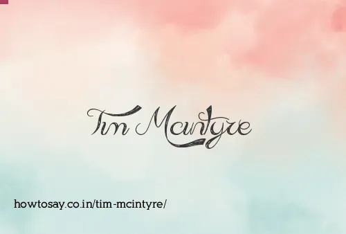 Tim Mcintyre