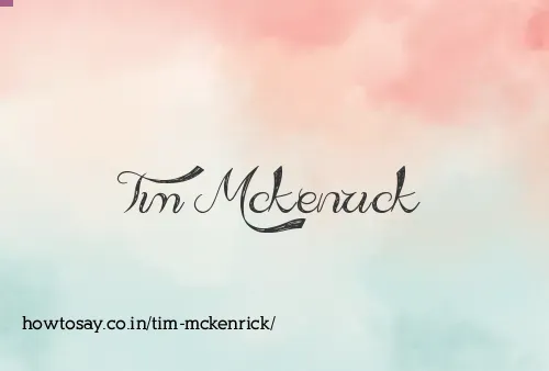 Tim Mckenrick
