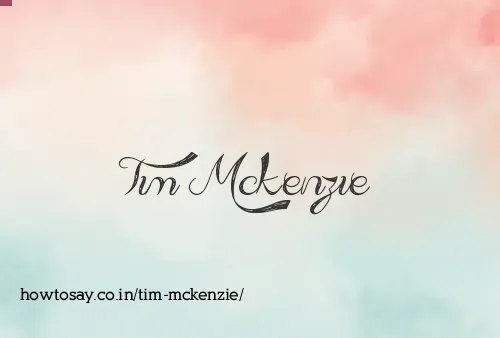 Tim Mckenzie