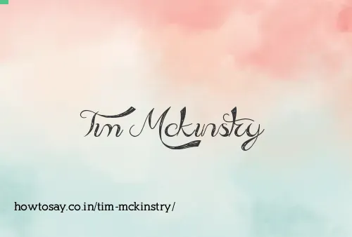 Tim Mckinstry