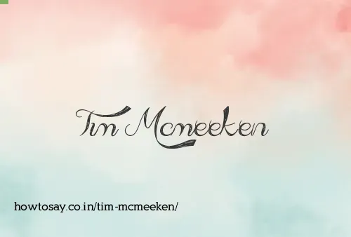 Tim Mcmeeken
