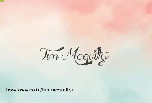 Tim Mcquitty