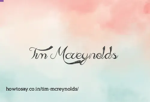 Tim Mcreynolds
