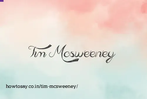 Tim Mcsweeney