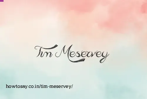 Tim Meservey