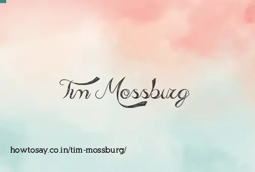 Tim Mossburg