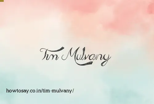 Tim Mulvany