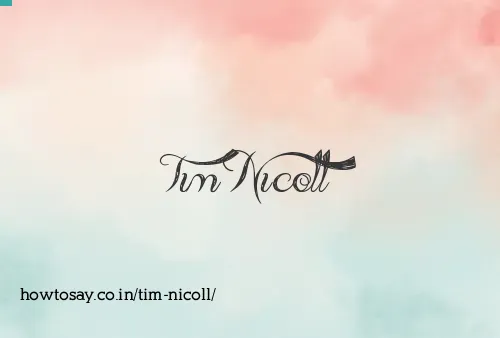 Tim Nicoll