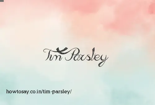 Tim Parsley