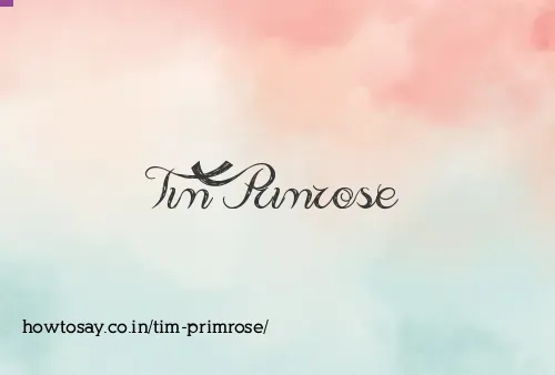 Tim Primrose