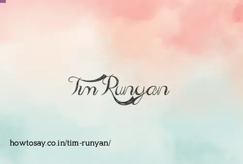 Tim Runyan