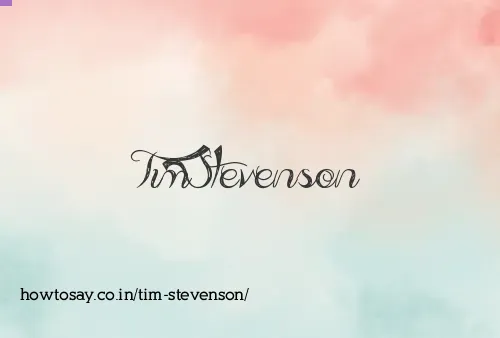 Tim Stevenson