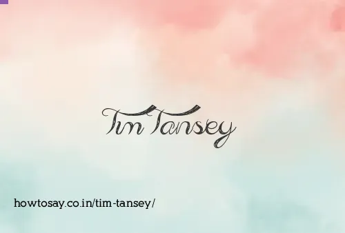 Tim Tansey