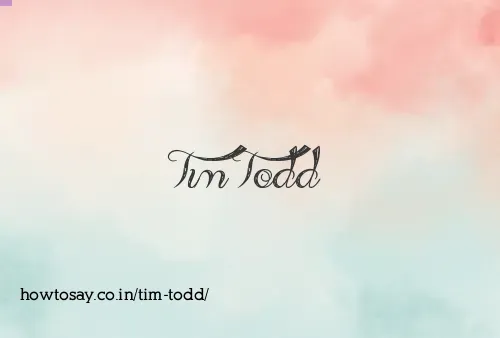 Tim Todd