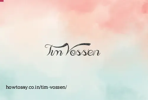 Tim Vossen