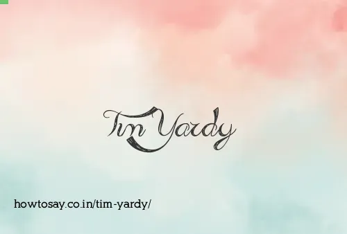 Tim Yardy