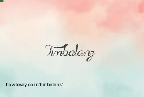 Timbalanz