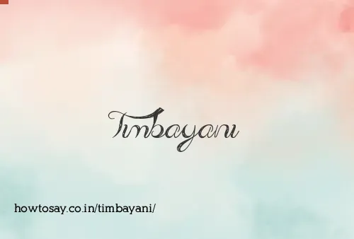 Timbayani