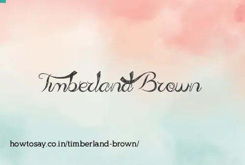 Timberland Brown