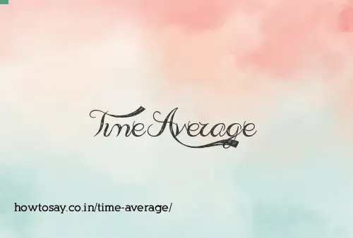 Time Average