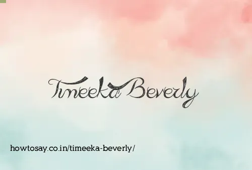 Timeeka Beverly