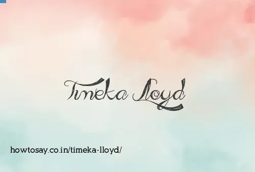 Timeka Lloyd