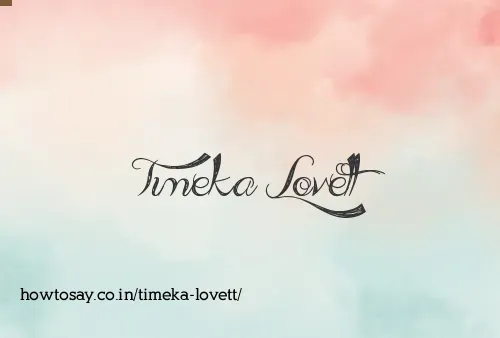 Timeka Lovett