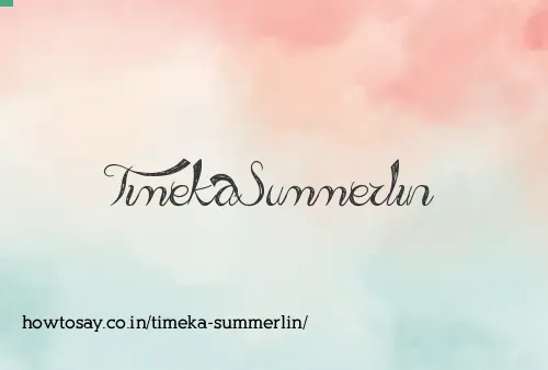Timeka Summerlin