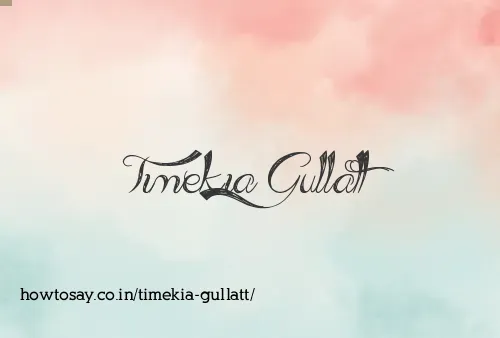 Timekia Gullatt