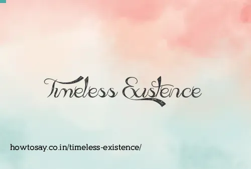 Timeless Existence