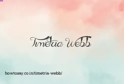 Timetria Webb