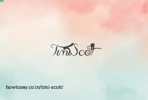 Timi Scott