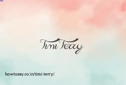 Timi Terry