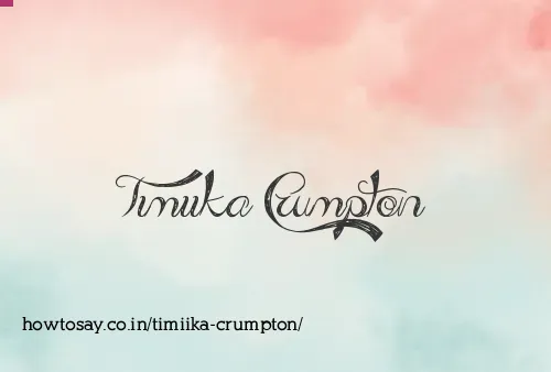 Timiika Crumpton