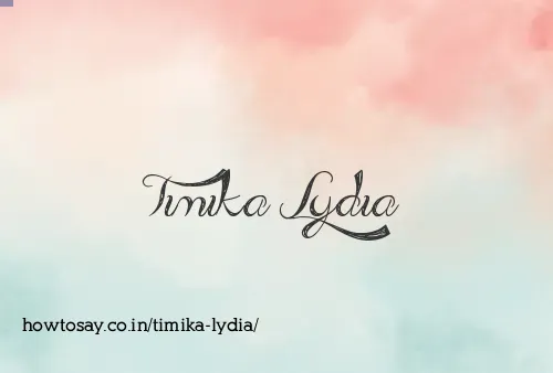 Timika Lydia