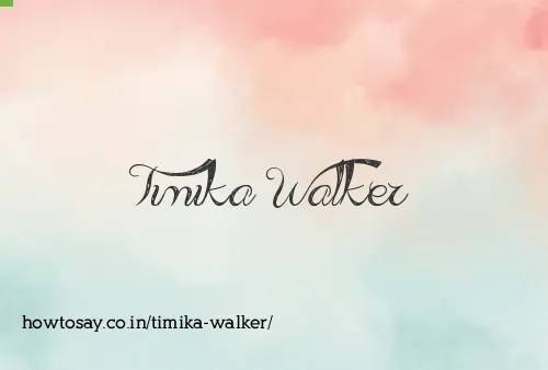 Timika Walker