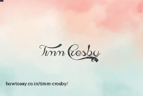 Timm Crosby