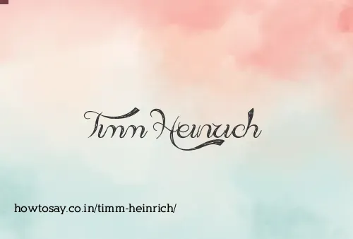 Timm Heinrich
