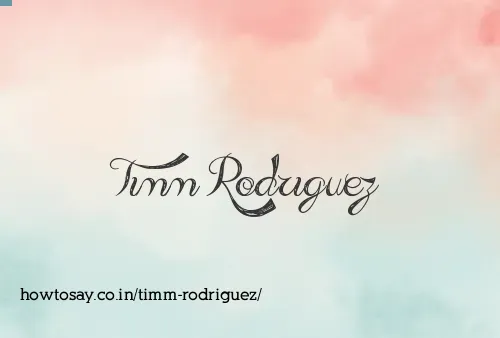 Timm Rodriguez