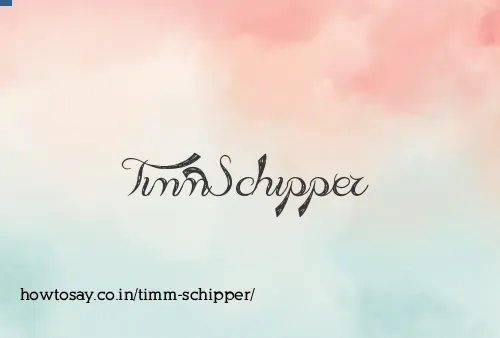Timm Schipper