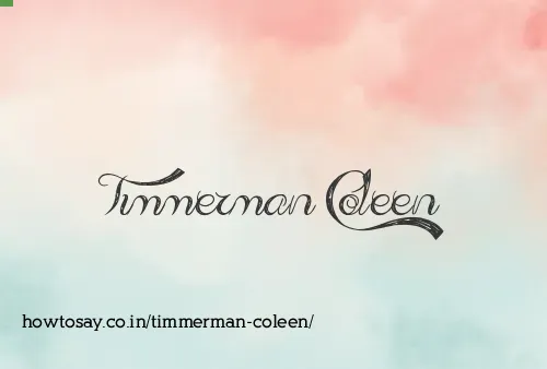 Timmerman Coleen