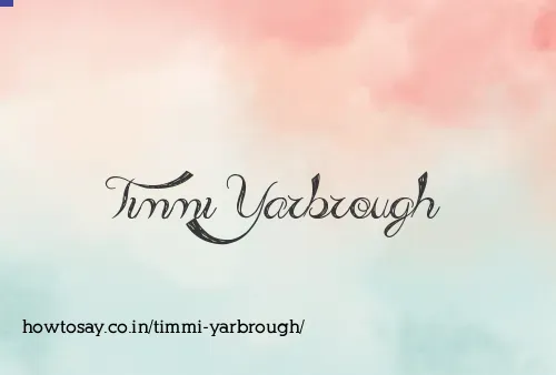 Timmi Yarbrough