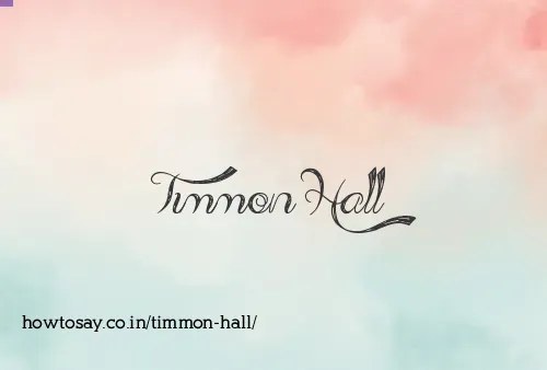 Timmon Hall