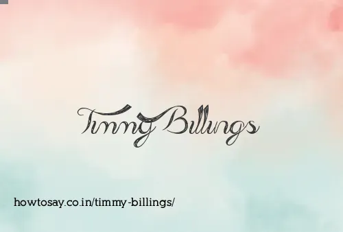 Timmy Billings