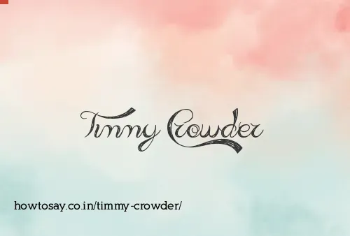 Timmy Crowder