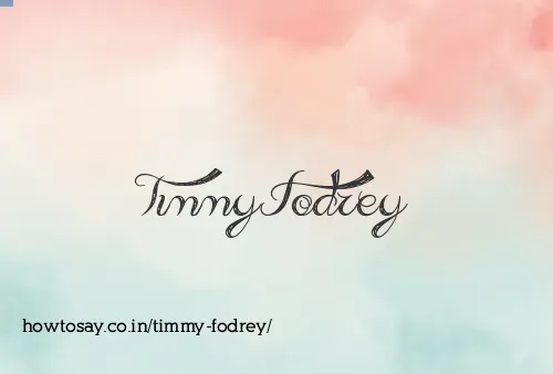 Timmy Fodrey